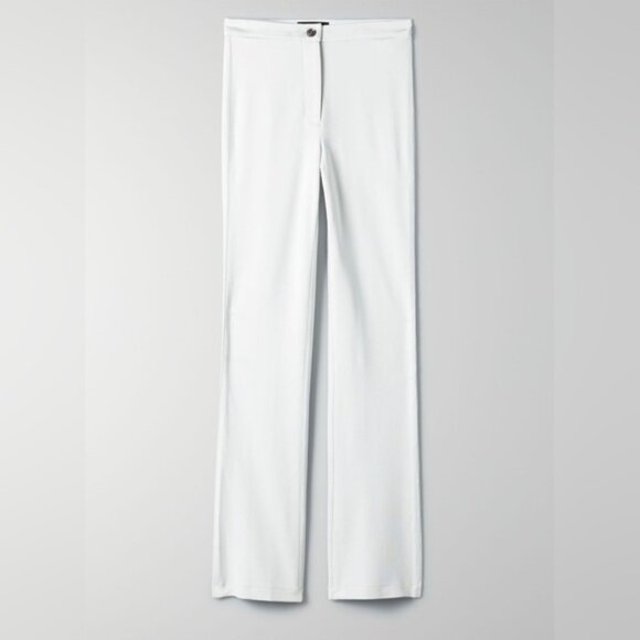 Aritzia 1-01 Babaton Mini-Flare Grey Pant Size 8 NWT - Picture 3 of 15